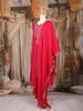 Pink Floral Embroidered Raw Silk Salwar Suit with Matching Dupatta