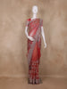 Pink Floral Embroidered Tissue Organza Saree