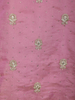 Pink Floral Embroidered Tissue Silk Straight Cut Salwar Suit with Dupatta