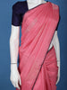 Pink Floral Motif Woven Pure Kanchipuram Silk Saree