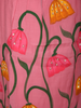 Pink Floral Painted Cotton Salwar Suit with Dupatta