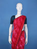 Pink Floral Print Chiffon Saree