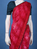 Pink Floral Print Chiffon Saree