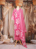 Pink Floral Printed Cotton Salwar Suit