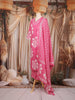 Pink Floral Printed Cotton Salwar Suit