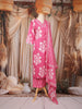 Pink Floral Printed Cotton Salwar Suit