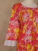 Pink Floral Printed Cotton Salwar Suit With Dupatta