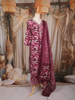Pink Floral Printed Cotton Salwar Suit with Dupatta