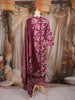Pink Floral Printed Cotton Salwar Suit with Dupatta