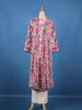 Pink Floral Printed Cotton Straight-Cut Salwar Suit