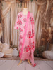 Pink Floral Printed Cotton Straight Cut Salwar Suit with Dupatta