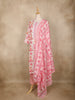 Pink Floral Printed Cotton Straight Cut Salwar Suit with Dupatta