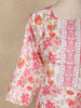 Pink Floral Printed Cotton Straight Cut Salwar Suit with Dupatta