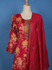 Pink Floral Printed Crepe Palazzo Suit