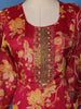 Pink Floral Printed Crepe Palazzo Suit