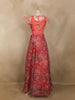 Pink Floral Printed Design Crepe Bridesmaids Lehenga