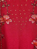 Pink Floral Printed Design Crepe Kaftan Suit