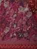 Pink Floral Printed Design Georgette Saree