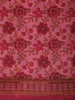 Pink Floral Printed Design Karishma Cotton Saree