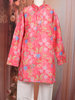 Pink Floral Printed Kids Kurta Set