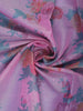 Pink Floral Printed Semi Tissue Saree