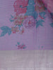 Pink Floral Printed Semi Tissue Saree