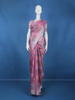 Pink Floral Printed Semi Tissue Saree
