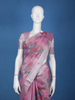 Pink Floral Printed Semi Tissue Saree