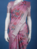 Pink Floral Printed Semi Tissue Saree