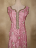 Pink Floral Sequins And Beads Embroidered Design Organza Palazzo Suit with Dupatta