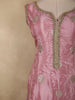 Pink Floral Sequins And Beads Embroidered Design Organza Palazzo Suit with Dupatta