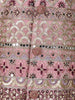 Pink Floral Sequins Embroidered Kids Semi Silk Sherwani Set