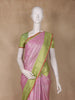 Pink Floral Woven Design Art Silk Saree