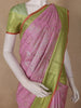 Pink Floral Woven Design Art Silk Saree