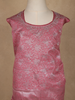 Pink Floral Woven Design Banarasi Silk Kids Pattu Pavadai With Dupatta