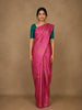 Pink Floral Woven Pure Kanchipuram Silk Saree