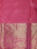 Pink Floral Woven Pure Kanchipuram Silk Saree