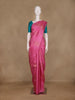 Pink Floral Woven Pure Kanchipuram Silk Saree