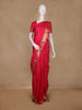 Pink Floral Woven Pure Kanchipuram Silk Saree With Zari Border