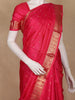 Pink Floral Woven Pure Kanchipuram Silk Saree With Zari Border