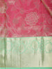 Pink Floral Woven Pure Kanchipuram Silk Saree with Zari Border