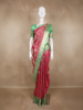Pink Floral Woven Pure Kanchipuram Silk Saree with Zari Border