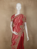 Pink Floral Zari Woven Design Tissue Banarasi Designer Saree with Heavy Designer Border