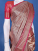 Pink Diamond Waffle Design Semi Tissue Saree