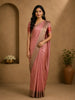 Pink Geometric Design Semi Tussar Silk Saree