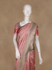 Pink Geometric Design Semi Tussar Silk Saree
