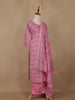 Pink Geometric Designed Cotton Salwar Suit - Diadem