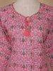 Pink Geometric Designed Cotton Salwar Suit - Diadem