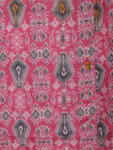 Pink Geometric Designed Cotton Salwar Suit - Diadem