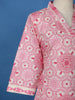 Pink Geometric Printed Cotton Salwar Suit With Dupatta